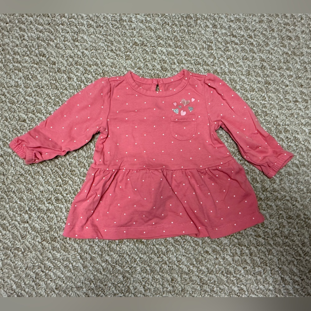Pink Polka Dot Kids Blouse